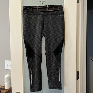 Avia Gray and Black Leggings, Size S